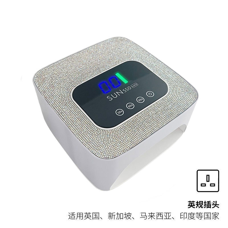 Lámpara de manicura transfronteriza 280W de alta potencia de manicura luz de terapia de almacenamiento de 57 LED pegamento de manicura lámpara de horneado de diamante manicura