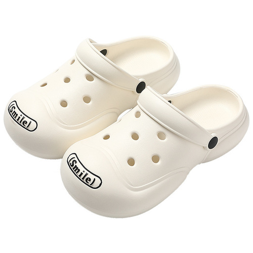 Croc Shoes Women's Summer Outerwear  Beach Sandals Thick Sole Soft Sole Soft Feeling Baotou Home Summer Slippers Wholesale