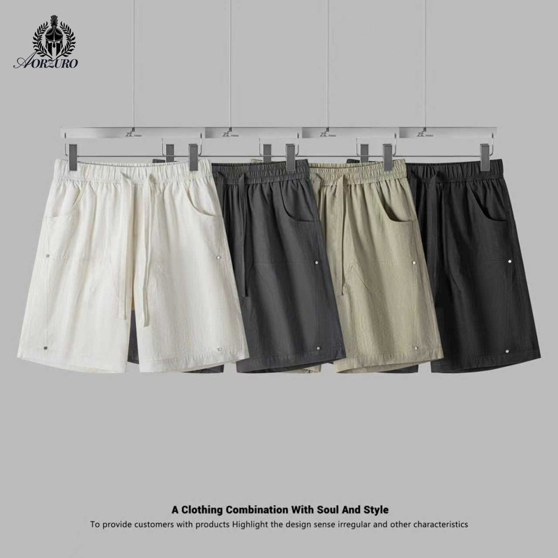 【Lycra Linen Shorts】New Summer Style Men's Loose Trendy Versatile Casual Straight-Leg Shorts