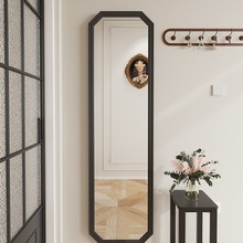 全身镜家用落地镜挂墙镜子贴墙自粘试衣镜卧室免打孔可壁挂穿rω