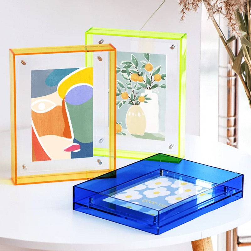 Cross-border Acrylic Photo Frame Light Luxury Picture Frame Photo Display Stand Wall Poster Mounted Table Suspension Photo Frame Customization Cross-border Acrylic Photo Frame Light Luxury Picture Frame Photo Display Stand Wall Poster Mounted Table Suspension Photo Frame Customization