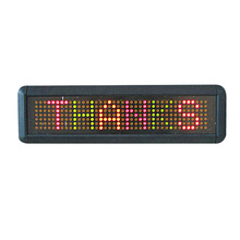 Indoor wall mounted scrolling information text bar screen