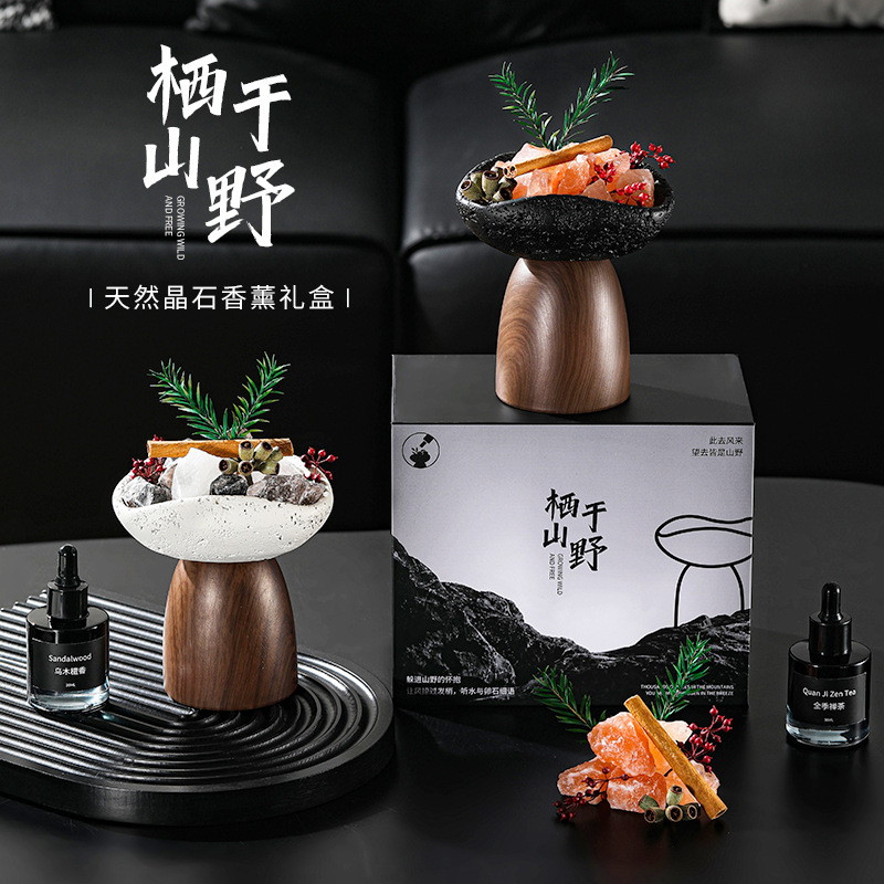 Aromatherapy Bedroom High-End Hotel Essential Oil Diffuser Stone Gift Box Natural Crystal Fragrance Souvenir Decoration Wholesale Aromatherapy Bedroom High-End Hotel Essential Oil Diffuser Stone Gift Box Natural Crystal Fragrance Souvenir Decoration Wholesale