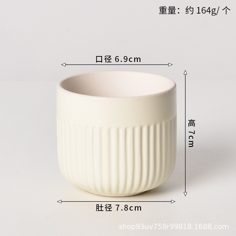 Pot de cerámica crema INS lujo ligero de alto nivel sensación de plantación de orquídeas mariposa simple orquídeas plantación de pot de porcelana blanca Dehua