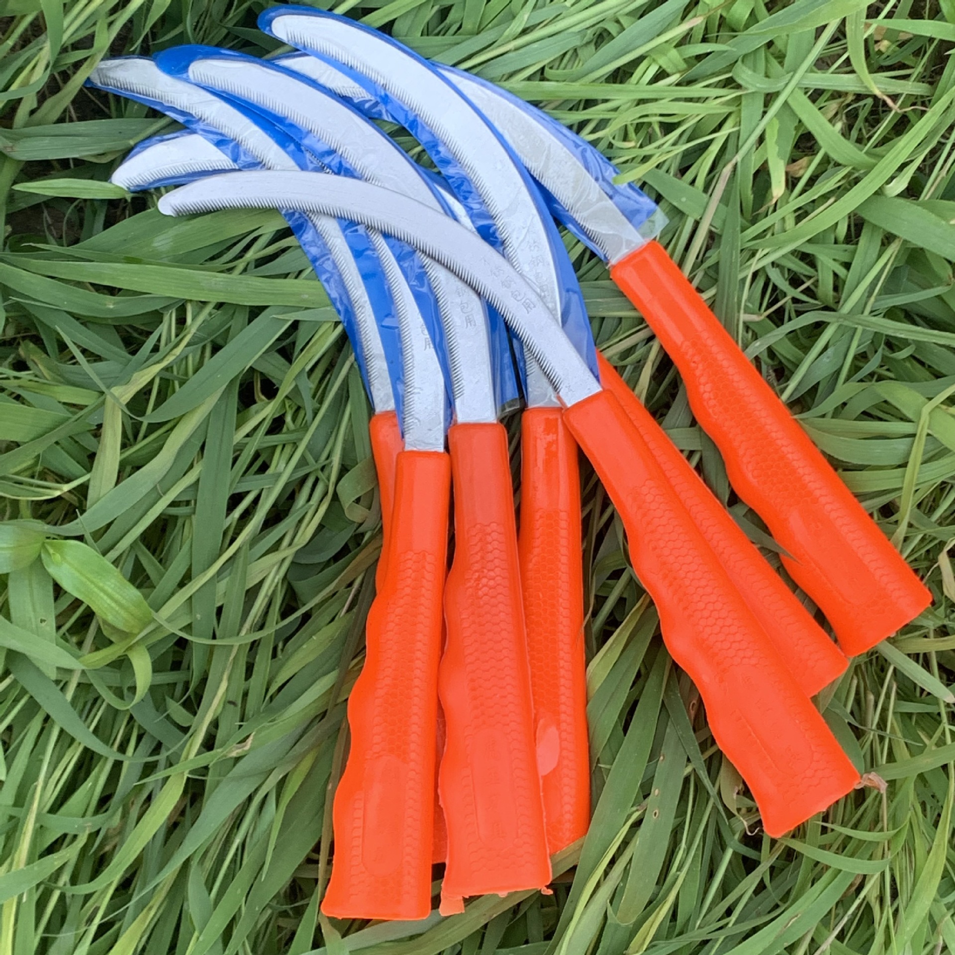 批发塑柄锯齿镰  小镰刀  割水稻   割草刀  胡萝卜刀  农用工具