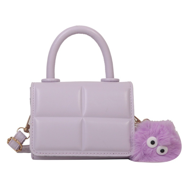 2023 verano nuevo hombro mensajero bolsa pequeña bolsa cuadrada Internet celebridad estilo occidental fresco color sólido con textura mini bolso