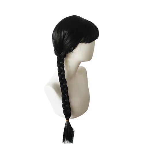 European and American week double ponytail black twist braid chemical fiber cos wig full head cover hair wholesale wig within three days