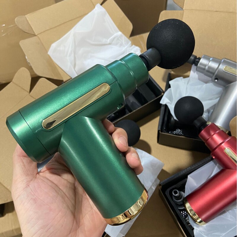 迷你筋膜枪多功能肌肉放松全身小型按摩器静音电动肩颈按摩改装头|undefined