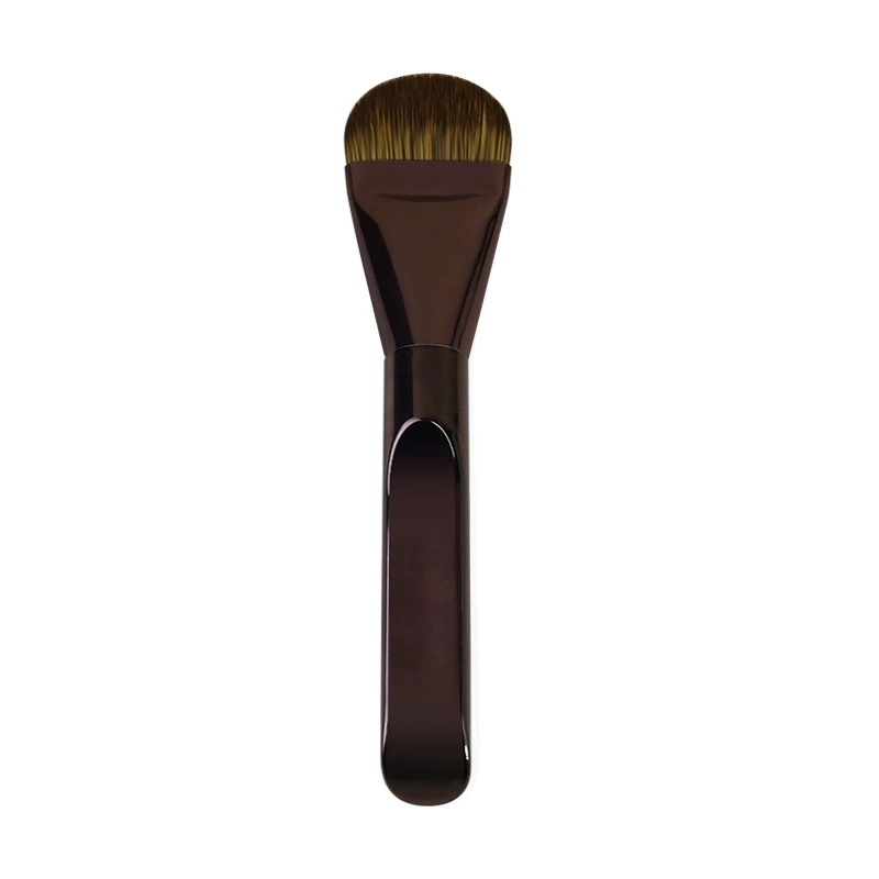 Foundation Brush, Ultra-Thin Soft Bristles, No-Trace Finish, 16 cm Compact Handle