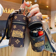 欧米のファッションのレトロな円筒の小銭入れの少女の口紅の箱のバケツの携帯のイヤホンのカバンの自動車のキーは新型を掛けます。