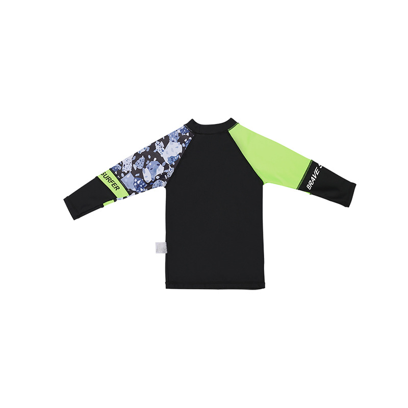 Jungen Langarm Schwimmset Uv-schutz Schnelltrocknende Bademode_voghion.com