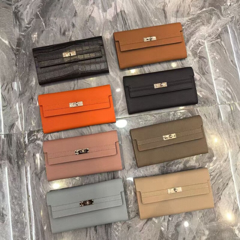 Genuine Leather Long Wallet for Women, New Style First-Layer Cowhide Bag, Coin Purse, Fashionable Card Holder, Versatile Clutch, Women's Wallet Genuine Leather Long Wallet for Women, New Style First-Layer Cowhide Bag, Coin Purse, Fashionable Card Holder, Versatile Clutch, Women's Wallet