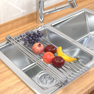 New folding drain rack stainless steel drain sheet high-efficiency heat insulation can be made pot cushion rack can be drained cloth wholesale