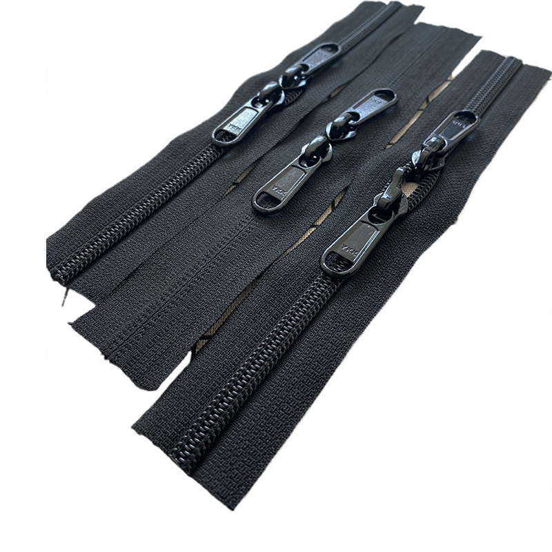 YKK5 8 No.10 バッグ・テント専用黒ジッパー バッグナイロンジッパー ジッパープル YKK RCジッパー|undefined