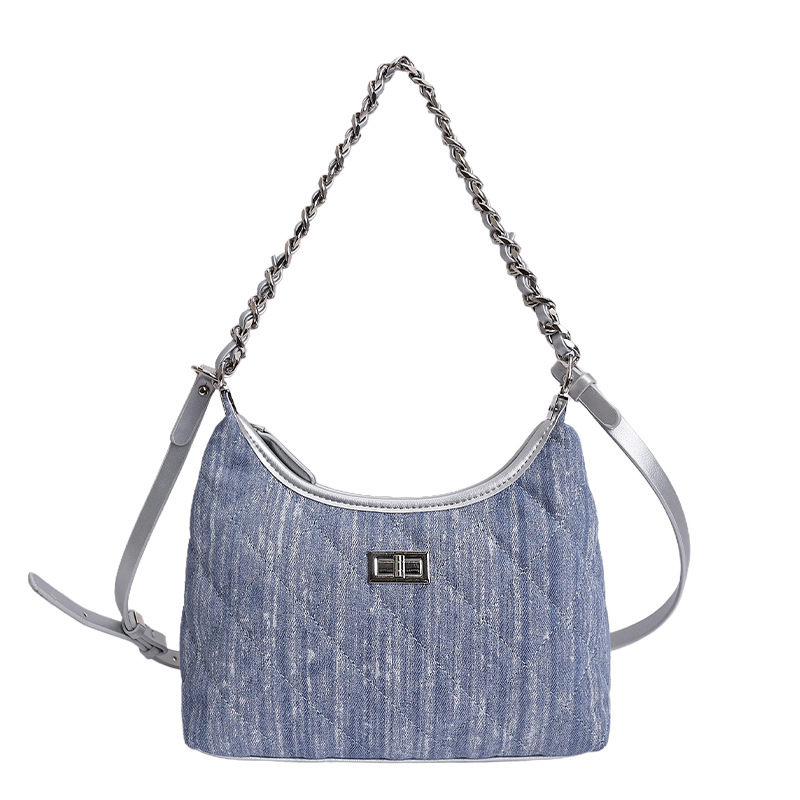 Bolso de cadena de diamante de alta calidad para mujeres 2026 nueva moda pequeña fragancia mochila de hombro de viaje simple bolsa de mano