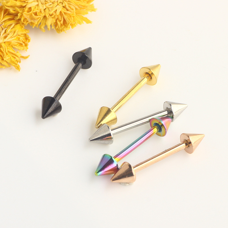 Labret piercing jewelry detail image