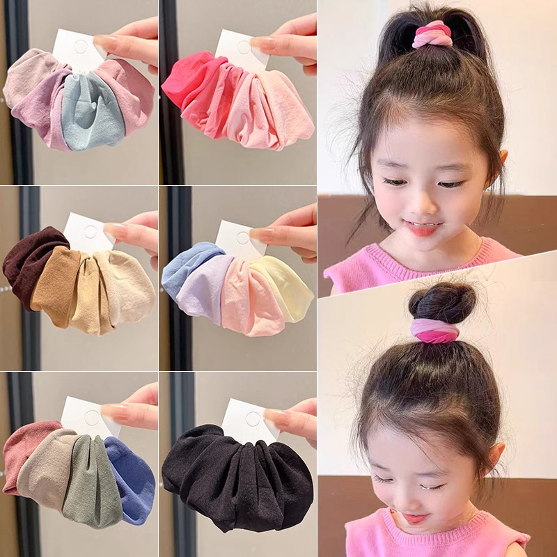 Niños de alta cola de caballo correa de correa pequeña niña alta elasticidad ensanchada anillo de cabello máscara de cabello no herida de alta calidad