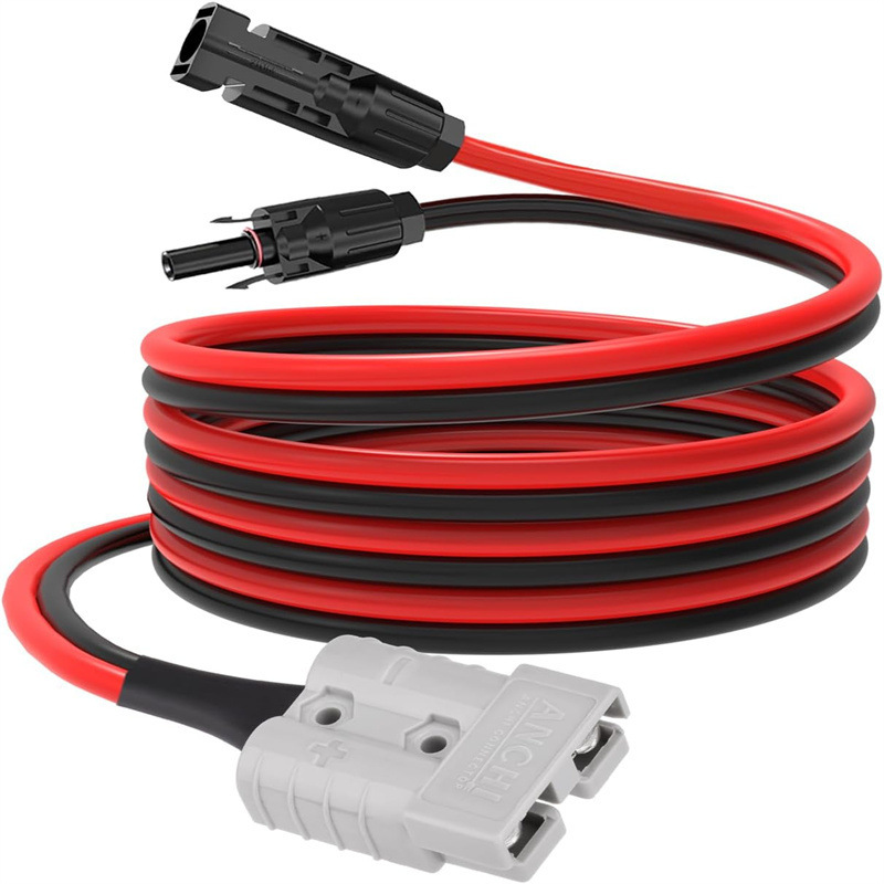 Mc4 Solar Panel Charging Cable Is Compatible with Anderson Sb50 Connector 50A Generator Inverter