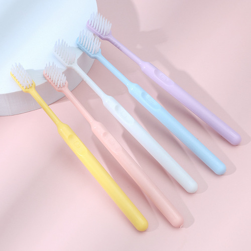 Candy Colored Toothbrush Smiling Face 20 Count Family Bucket Adult Soft-Bristled Toothbrush Toothbrush Manufacturer Wholesale