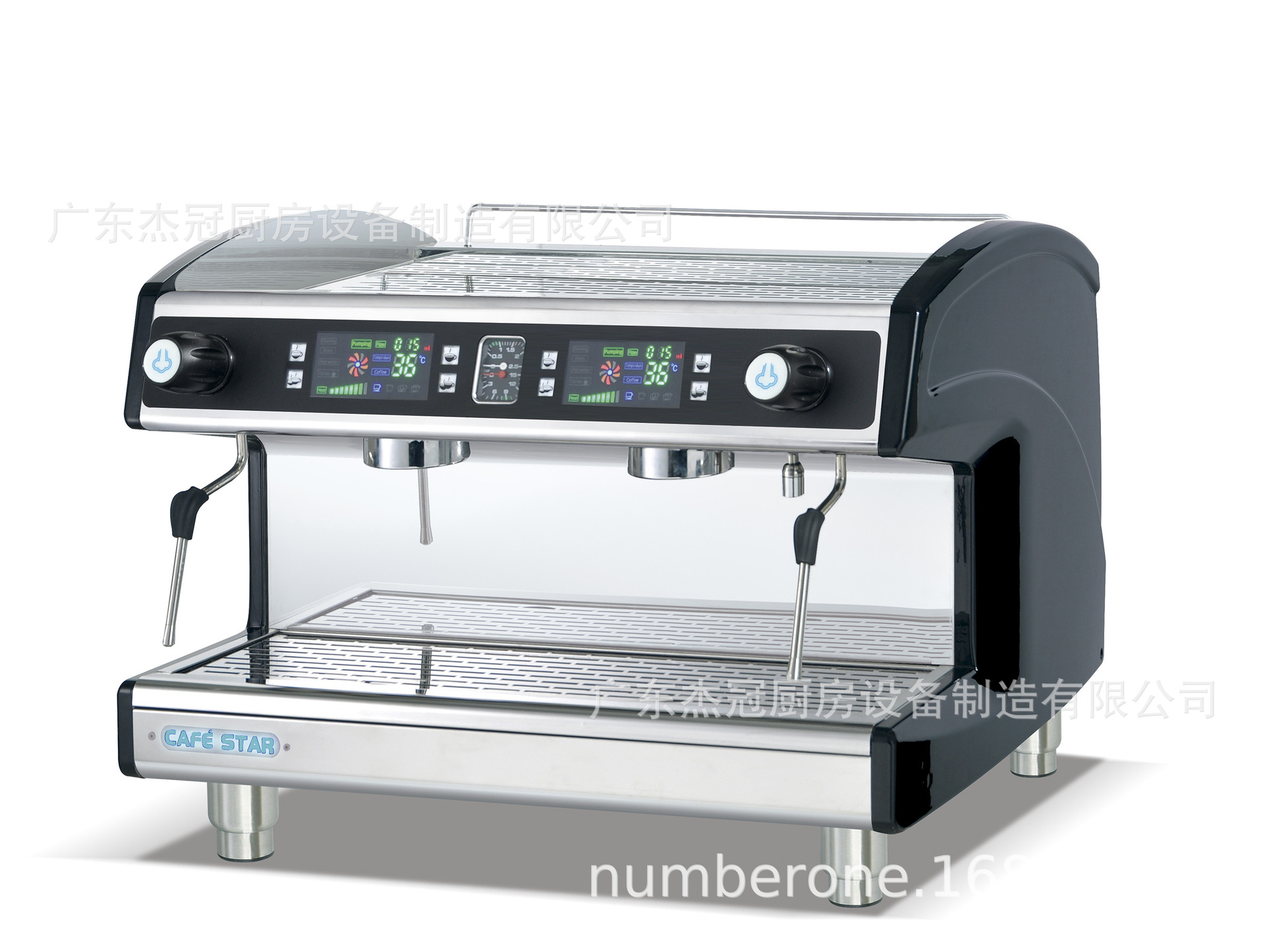 Máquina de café semiautomática comercial de doble cabeza K202T café de té con leche, máquina de extracción de leche, máquina de té y café italiano