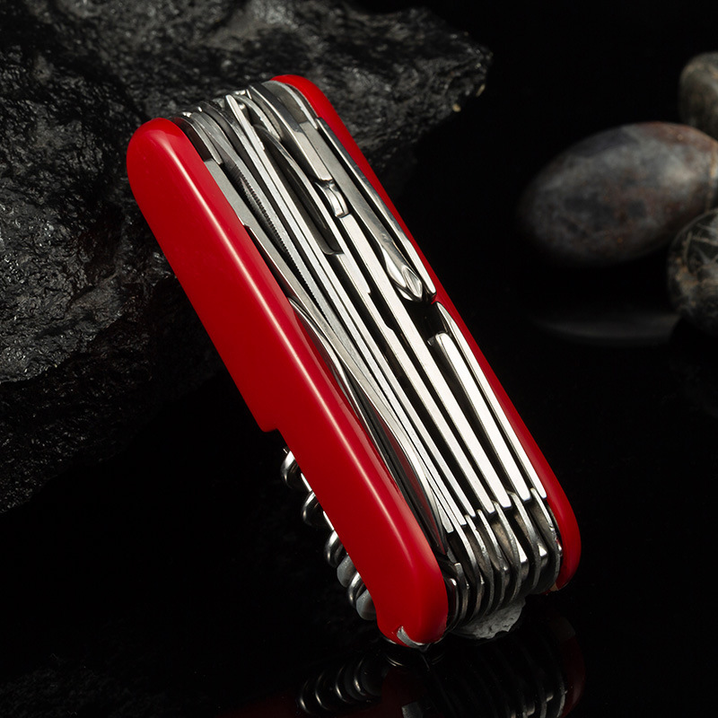 Multifunctional Knife for Self-Defense, Camping, and Self-Driving, Portable Combination Swiss Knife Edc17, Folding, In-Stock, Sharp Small Knife