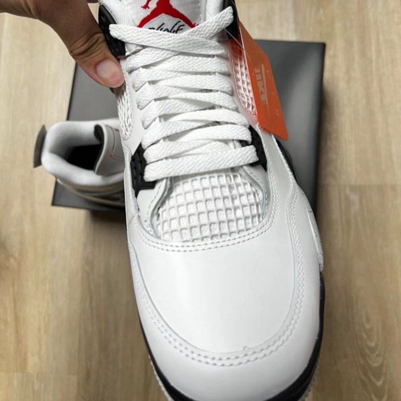 Zapatos de baloncesto de cuero AJ4 de alta calidad originales elevados para hombres y mujeres casuales Joe4 zapatos deportivos directos de fábrica