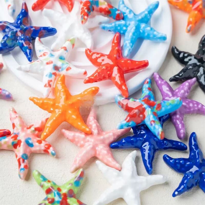 New large starfish ocean series ceramic beads decorative accessories necklace sweater chain pendant diy jewelry accessories New large starfish ocean series ceramic beads decorative accessories necklace sweater chain pendant diy jewelry accessories