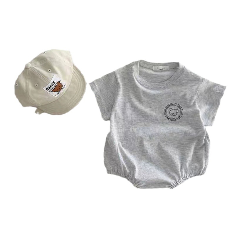 Ropa de bebé verano triángulo Delgado escalada estilo coreano ropa para niños mono de bebé verano ropa de verano para niños mameluco image 6
