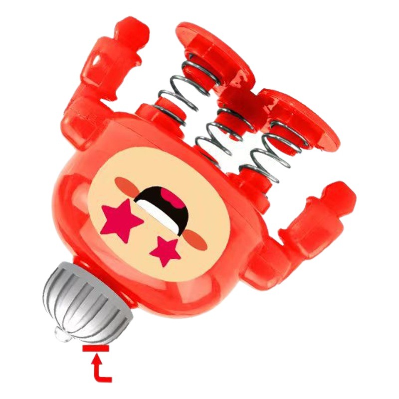 Huevo muñeca partido rebotando giroscopio juguete educativo para niños dibujos animados giroscopio descompresión juguete rebotando muñeca al por mayor