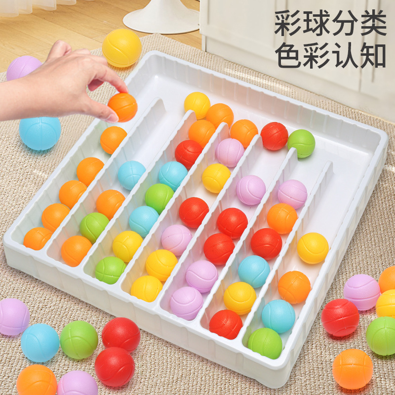 Cross-Border Amazon Intelligent Color Ball Returns Puzzle Color Classification Parent-Child Leisure Interactive Puzzle Desktop Game