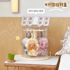 光织园挂件展示盒子透明亚克力盲盒收纳展示架旋转娃娃手办展示柜