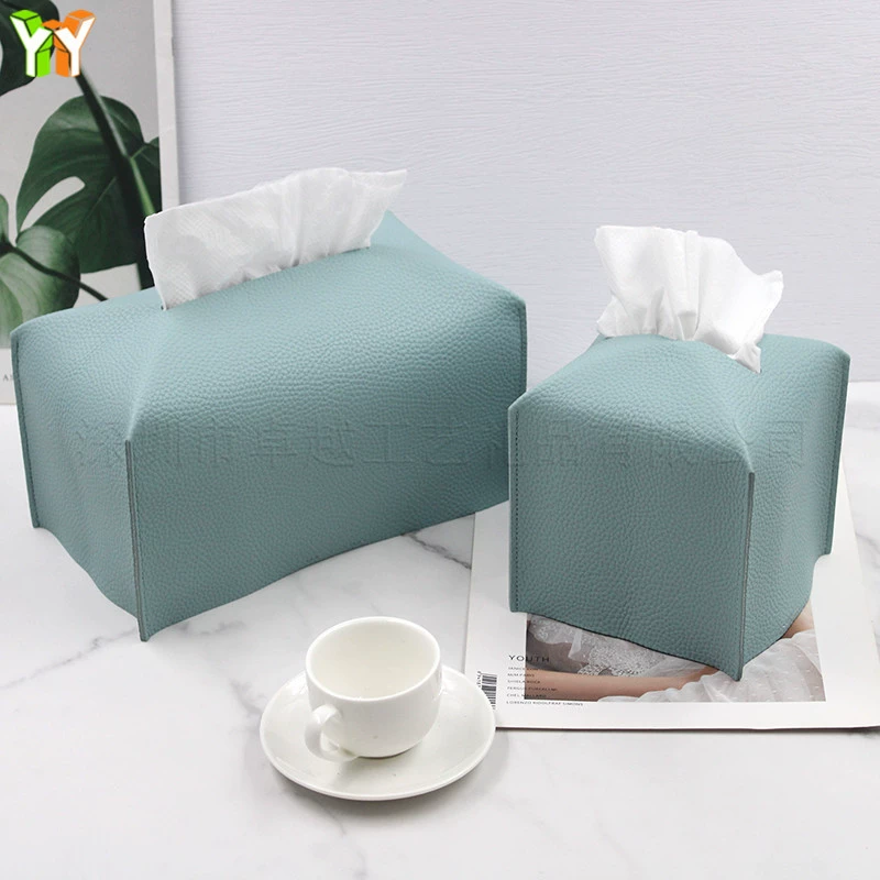 В наличии трансграничная кожа дома в европейском стиле коробка ткани квадратный мешок ткани PU набор ткани