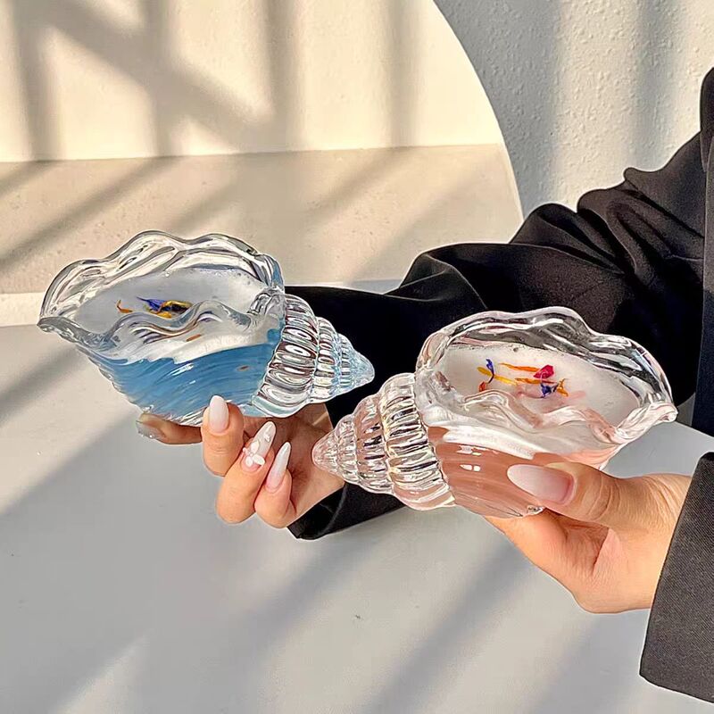 Ins Style Conch Cocktail Cup Creative Glass Niche Design Personalized Cup Juice Cup Drink Cup