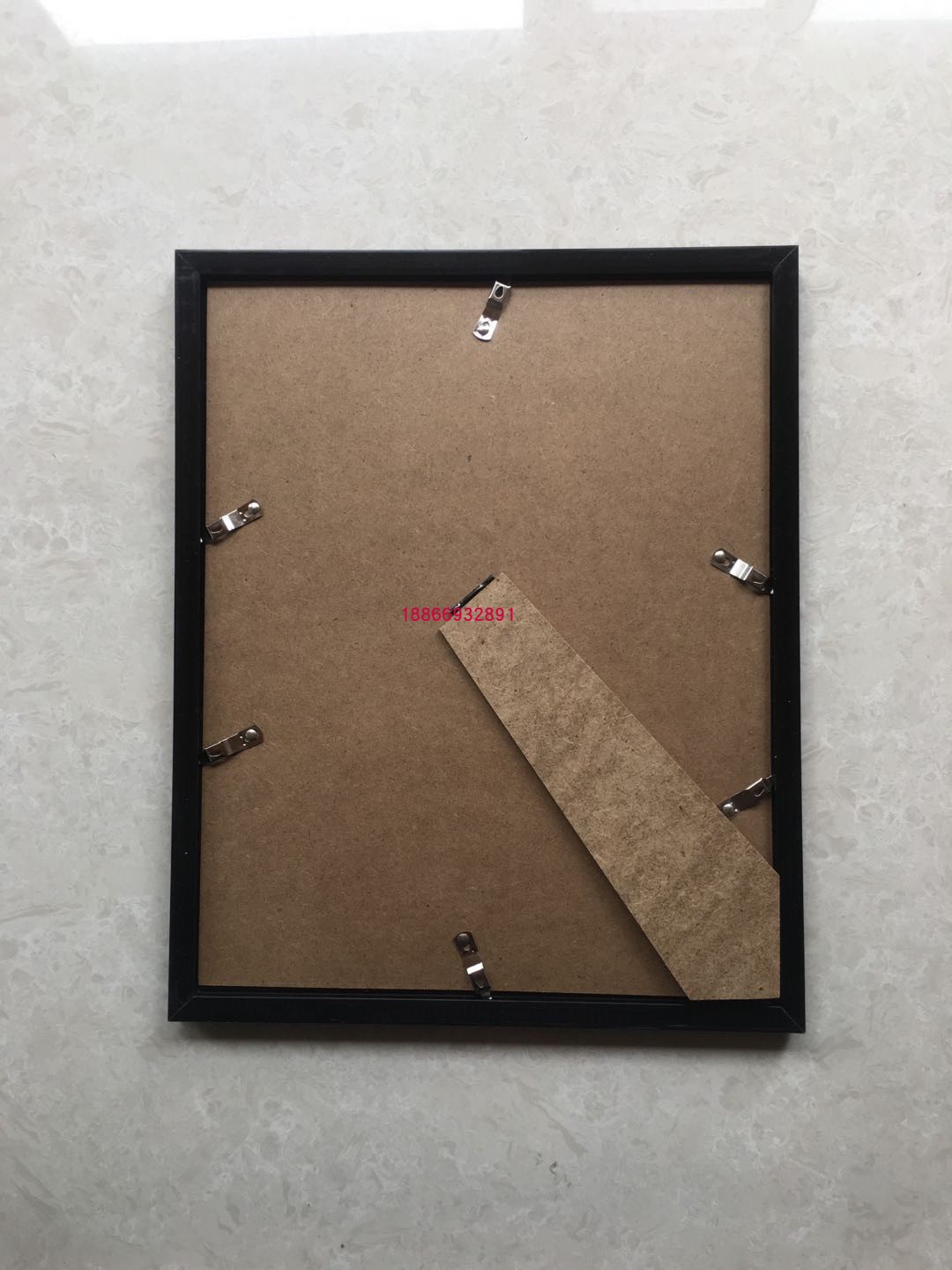 UMC7 Wholesale Simple Casket Photo Frame for Elders 12-inch A4 Desktop or Wall Mount Portrait Photo Frame with Black and White Flowers