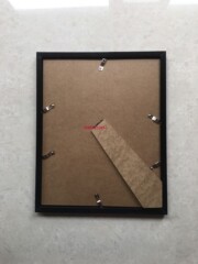 UMC7 Wholesale Simple Casket Photo Frame for Elders 12-inch A4 Desktop or Wall Mount Portrait Photo Frame with Black and White Flowers