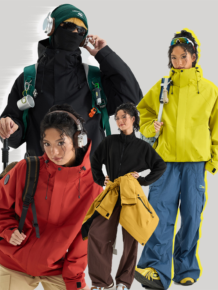 Jackets for Men and Women 2025 Autumn and Winter New Windproof, Waterproof and Breathable Outdoor Three-In-One Trendy Mountaineering Clothing