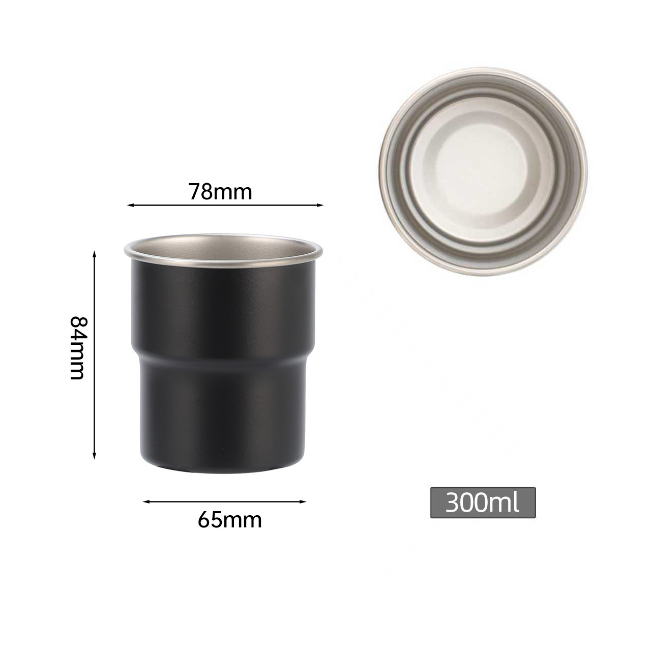 304 acero inoxidable paso taza de café de una sola capa rizado taza de agua portátil al aire libre acampando taza de cerveza de picnic