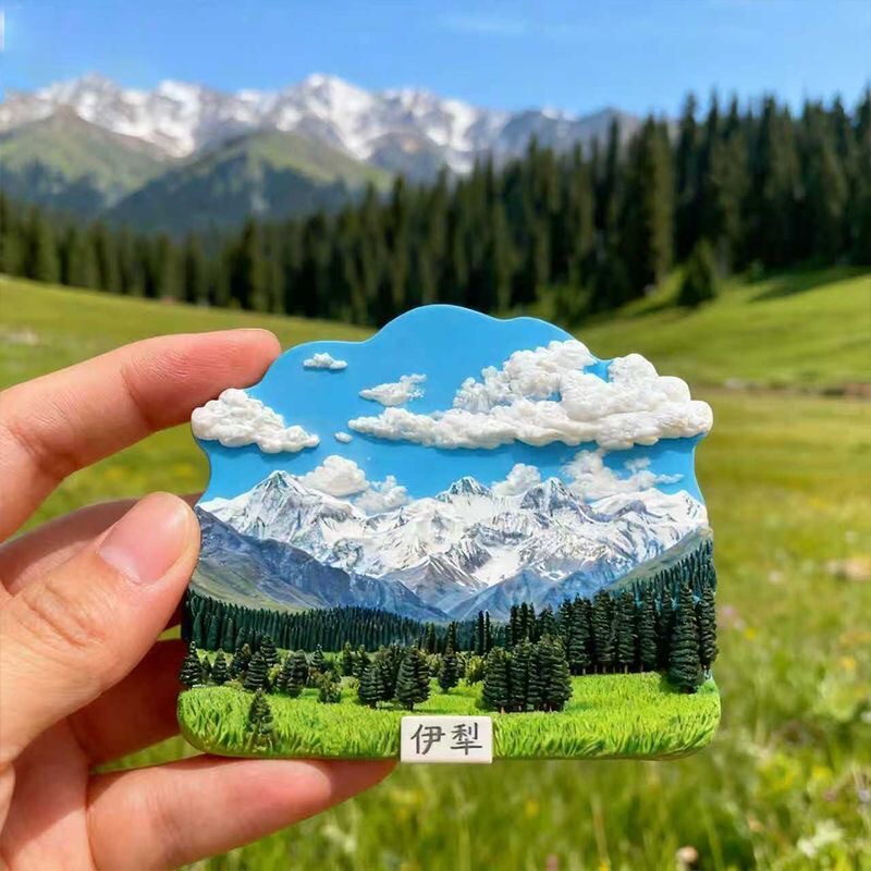 Yili Grassland Resin Embossed Magnetic Stickers Refrigerator Magnets Xinjiang City Cultural and Creative Tourism Souvenirs Manufacturer Wholesale Yili Grassland Resin Embossed Magnetic Stickers Refrigerator Magnets Xinjiang City Cultural and Creative Tourism Souvenirs Manufacturer Wholesale