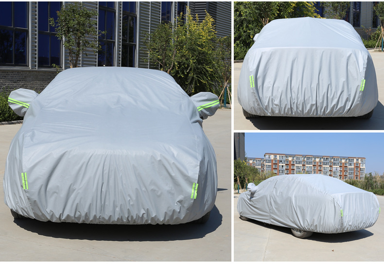 Car Cover Aluminum Film Cotton Thickened Rainproof Dustproof Sunscreen
