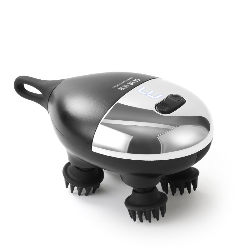 ミニヘッドマッサージ器充電振動マッサージ器電動頭皮龍電爪手多機能揉み理学療法器|undefined