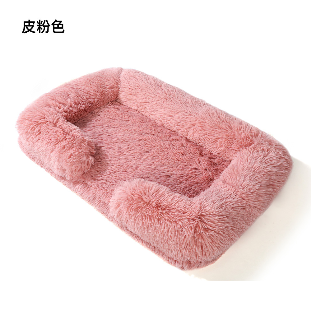 Fábrica de peluche de invierno para mascotas peluche para gatos nido para perros cuadrado cojín para mascotas cama para gatos cama para perros suministros para mascotas