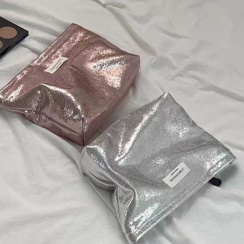 Flashy Handbag Original Makeup Bag Large Capacity Travel Wash Bag Outdoor Storage Bag Organization Pouch Simple Portable