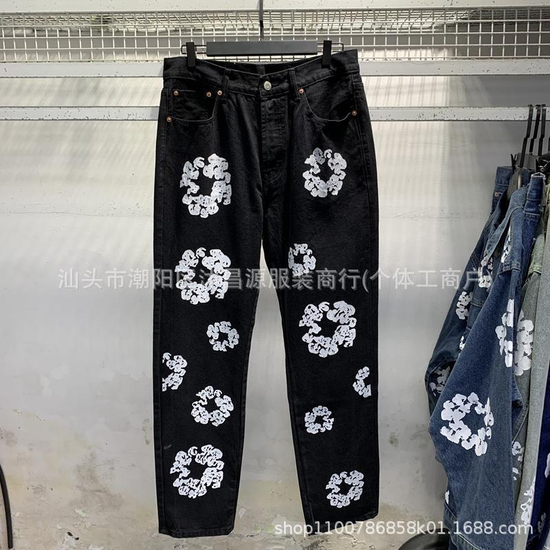 Denim Tears Levi's Cotton Wreath Jeans Black