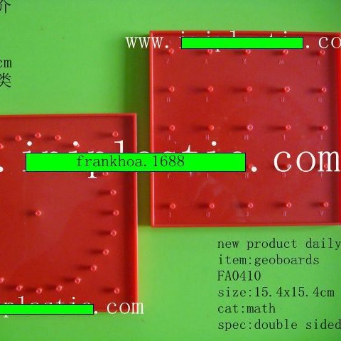 厂家供应透明塑料几何板钉板双面有胶钉配一小袋五颜六色橡皮筋