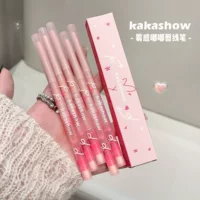 Карандаш для губ Kakashow Misty, нежный и шелковистый, подчеркивает форму губ, в комплект входит кисточка для губ, точилка для карандашей, карандаш для губ.