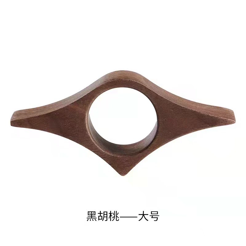 Creative ring, universal reading from natural wood handmade