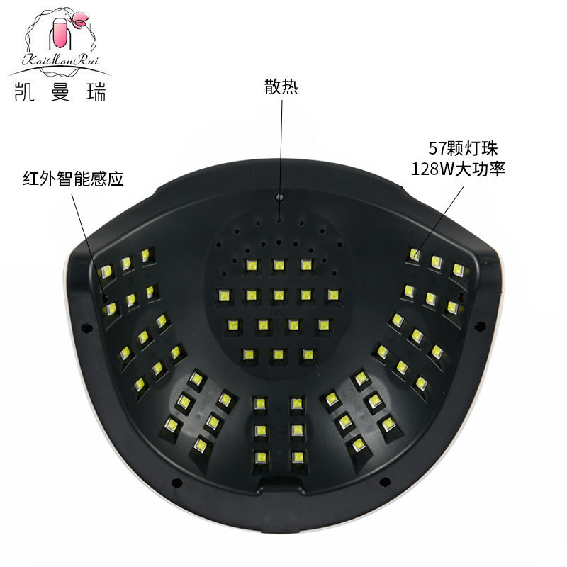 Lámpara de uñas de alta potencia transfronteriza de secado rápido pegamento de esmalte de uñas Lámpara de fototerapia LED tienda de belleza de uñas lámpara de uñas especial no mano negra