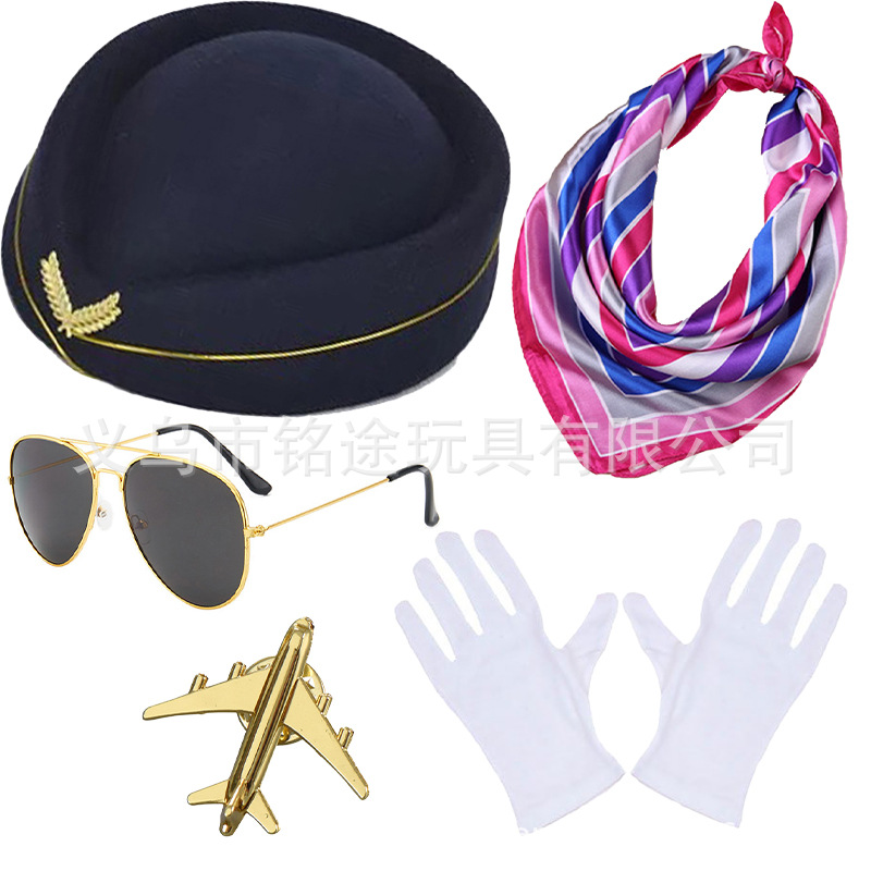 Nueva fiesta de vacaciones Cosplay policía espectáculo vestido esposado juego de rol de cigarrillos marinero azafata de vuelo