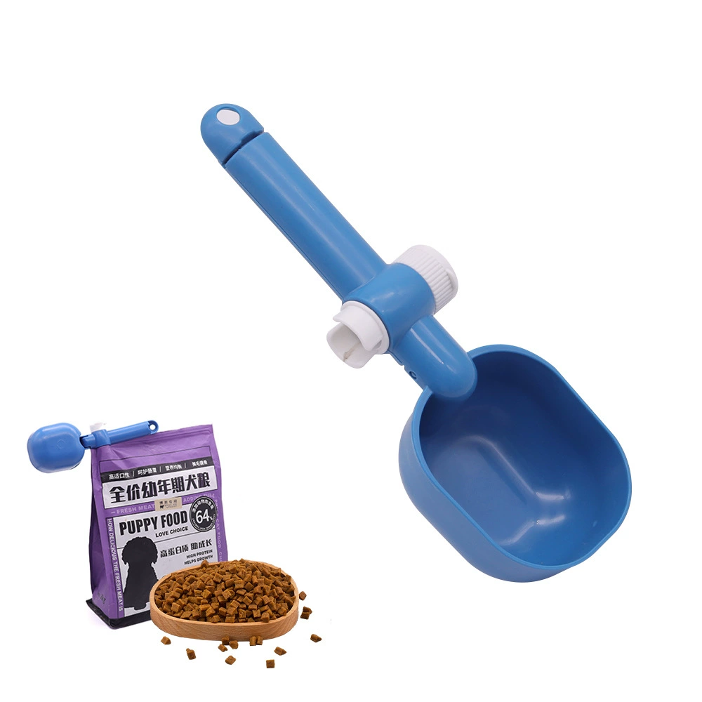 Трансграничная новая ложка для корма для собак, многофункциональный зажим для домашних животных, лопата для зерна, пластиковая мерная ложка, ложка для кормления кошек, принадлежности