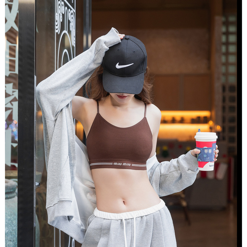Nude Modal Trendy and Stylish Spaghetti Strap Slimming One-Piece Fixed Fashion Sexy Backless Top